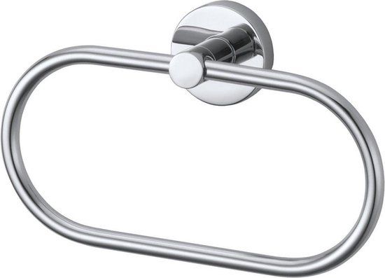 Haceka Kosmos Handdoekring chroom | Modern | Metaal | 21 cm