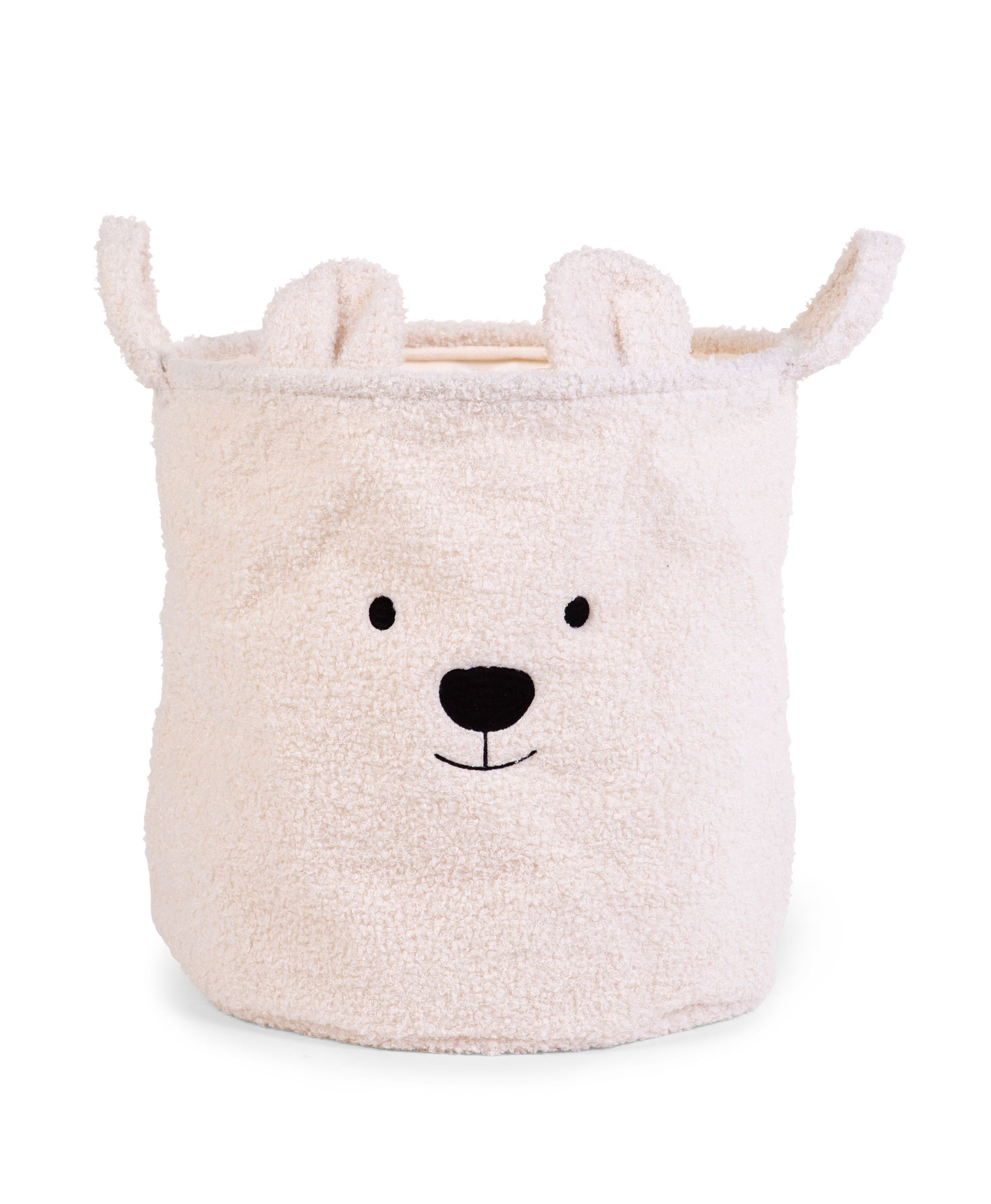 Childhome Teddy Wasmand Rond 40x40x40 cm Wit Polyester