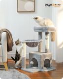 Merkloos / Sans marque Famanu Kattenboom AMT0206GY Multifunctioneel Activiteitencentrum - Grijs