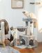 Merkloos / Sans marque Famanu Kattenboom AMT0206GY Multifunctioneel Activiteitencentrum - Grijs