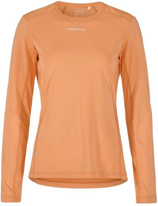 Craft ADV Essence LS TEE 2 W Dames Sportshirt - Flint - Maat XXL