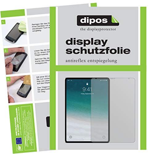 dipos I 2X beschermfolie mat compatibel met Apple iPad Pro 12.9 inch (2018) folie schermbeschermfolie