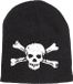 Widmann Biker Beanie Schedel Met Kruisbotten Zwart