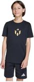 Adidas Messi Icon Graphic T-shirt Korte Mouwen Zwart Katoen Jongens 11-12 Jaar