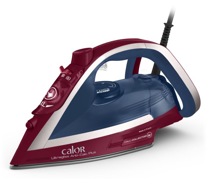 Calor Ultragliss Anti-Calc Plus FV6834 - Steam Iron - 2800W - Red/Blue ...