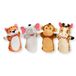Melissa & Doug Zoo Friends Handpoppen - 4-delige set van zacht pluche met olifant, giraf, tijger en aap, interactief speelgoed voor kinderen vanaf 2 jaar