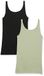 Amazon Essentials Dames 2-pack Dunne Riem Tank