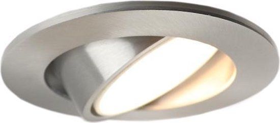 QAZQA Cisco - Inbouwspot - 1 lichts - Ø 90 mm - Staal