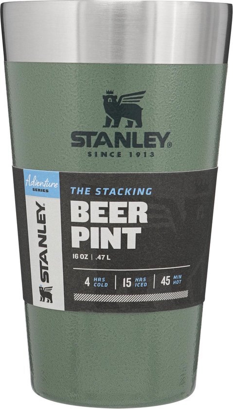 Stanley PMI Stanley Adventure Stacking Vacuum Pint 0,47l - Beker - Hammertone Green