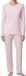 Ammann Pyjama femme manches longues rayé orchid rose 100% Coton Taille L