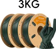 PETG-koolstofvezel filament - filament pour imprimante 3D FDM - 1,75 mm - Tolérance ±0,03 mm - Haute résistance - Bobine de 3 kg - Vert olive