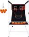 Arcade Cage jeu de basket-ball, set de basket-ball pour 2 joueurs pour intérieur avec 5 ballons, 8 modes de jeu, tableau de score électronique et pompe, adapté aux enfants et aux adultes (noir et blanc)