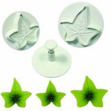 PME Uitstekerset Veined Ivy Leaf Plunger set van 3