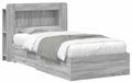 Maison Exclusive Lit enfant exclusif avec rangement, gris Sonoma, 90 x 190 cm, fabriqué en panneaux de particules