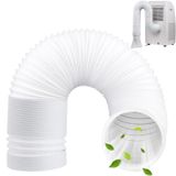 Tuyau d'évacuation de 130 mm, flexible - Tuyau de ventilation - Tuyau d'évacuation pour sèche-linge - Tuyau d'évacuation pour climatiseur - Tuyau d'évacuation pour salle de bains - Matériau de haute qualité