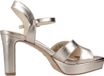 Tamaris Dames Platte Sandalen Goudkleurig