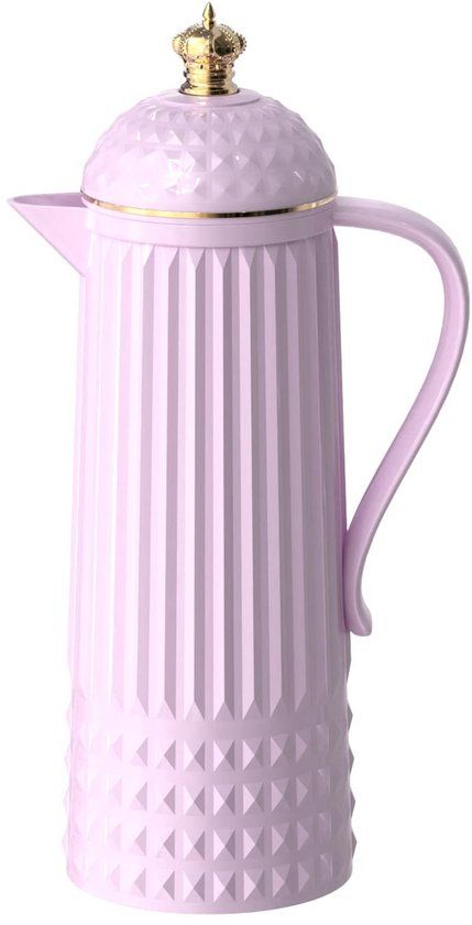 Present Time Thermoskan Crown - Zachtpaars - Ø12cm - 0.92 l
