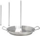 Inox Vertical Grill Stand voor Barbecue met Drupbak en 3 Verwijderbare Spiezen voor Vlees, Kip en Vis