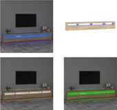 vidaXL Tv-meubel met LED-verlichting 270x35x40 cm sonoma eikenkleurig