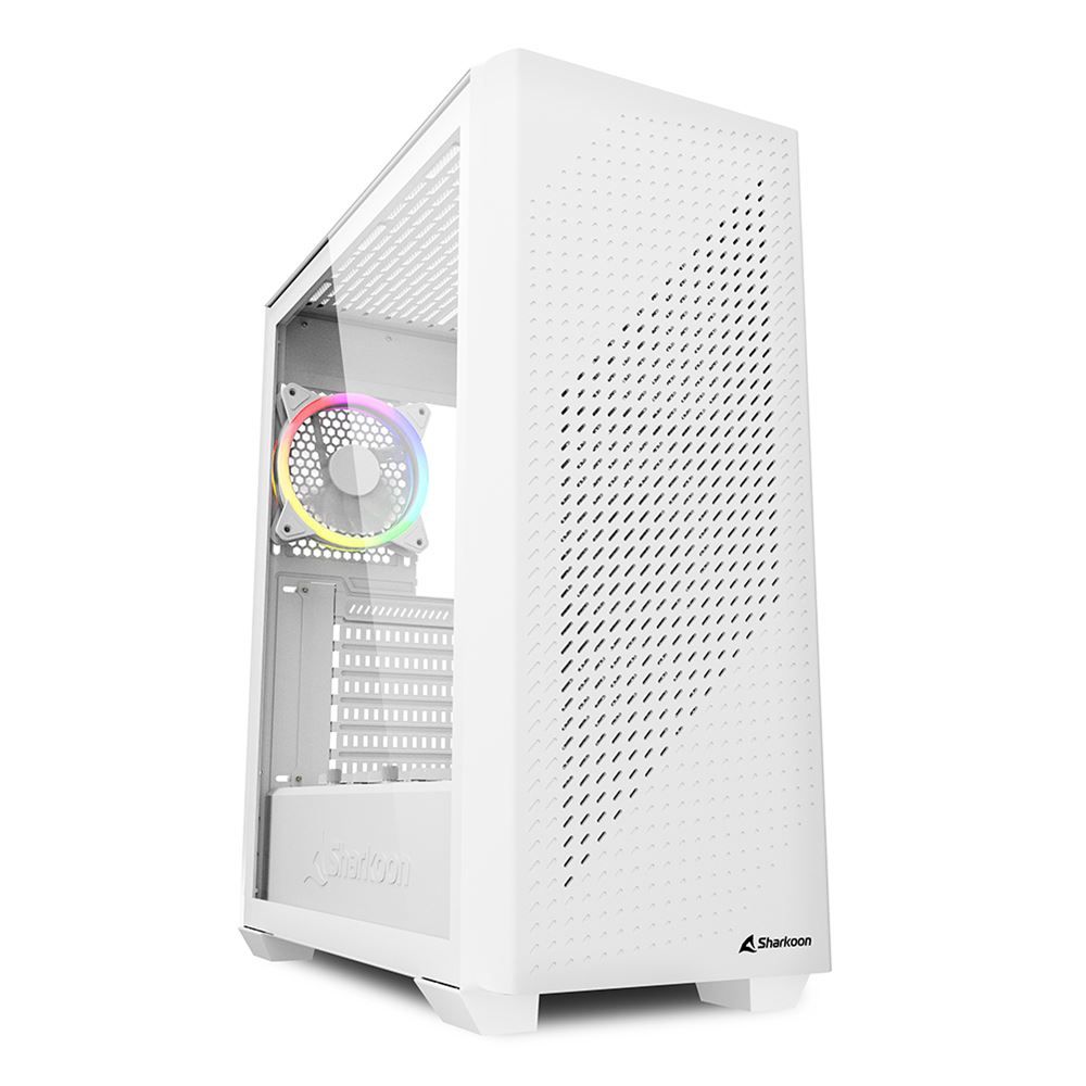 Sharkoon VS9 RGB Midi Tower - White - PC Case