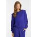 Anytime Anytime sweater met schoudervulling blauw