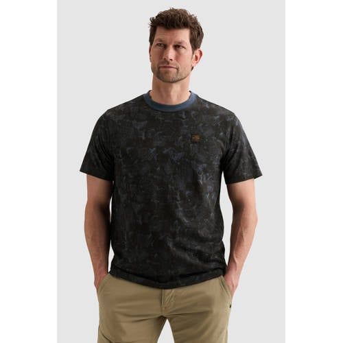 PME Legend regular fit T-shirt met print - donkerblauw
