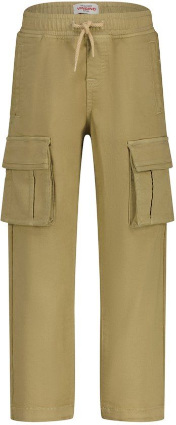 Vingino - Clive - Jongens - Straight leg jeans - Maat 158 - Katoen/Polyester/Elastaan - Twill sand