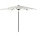Parasol de jardin avec mât en acier blanc 288x288x225 cm