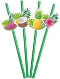 Globos Papieren Rietjes Fruit Aloha - 6st.