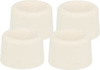 AMIG Butée de porte/Tampon de porte - 8x - D30mm - vis incluses - caoutchouc - blanc