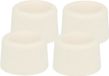 AMIG Butée de porte/Tampon de porte - 8x - D30mm - vis incluses - caoutchouc - blanc