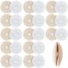60 boutons-pression ronds blancs en coton, adaptés pour la literie