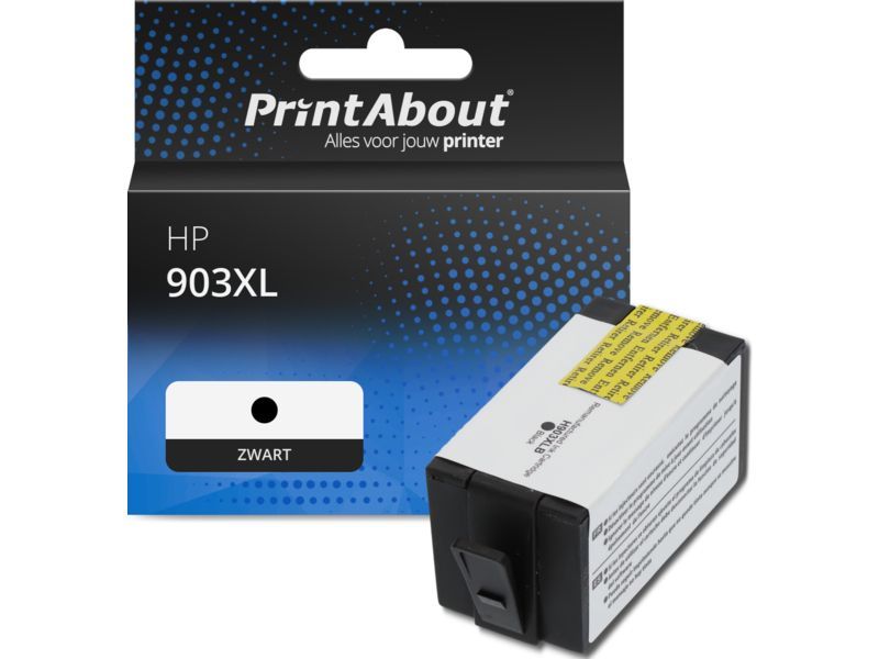 PrintAbout Inktcartridge 903XL (T6M15AE) Zwart Hoge capaciteit geschikt voor HP