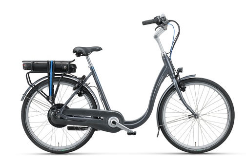 Batavus Entree E-go® Elektrische Stadsfiets - Grijs - 44 cm - 26 inch - 5 Versnellingen - Lage Instap - 2020
