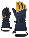 Ziener KALICE Skihandschoenen voor dames, wintersport, waterdicht, lange mouwen, donkerblauw, 7,5