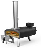 Merkloos Pizzaoven Pizzaoven pellets draagbaar - Pizzasteen 33 x 33 cm - Zwart - Outdoor