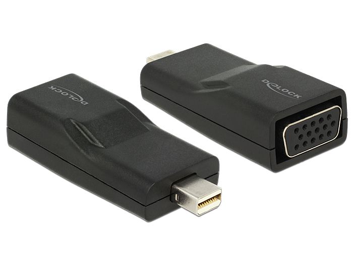 DeLOCK mini Displayport/VGA Adapter - Zwart