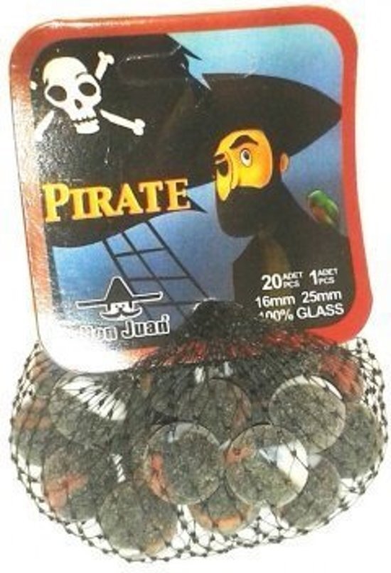 Don Juan Knikkers piraat 21 stuks