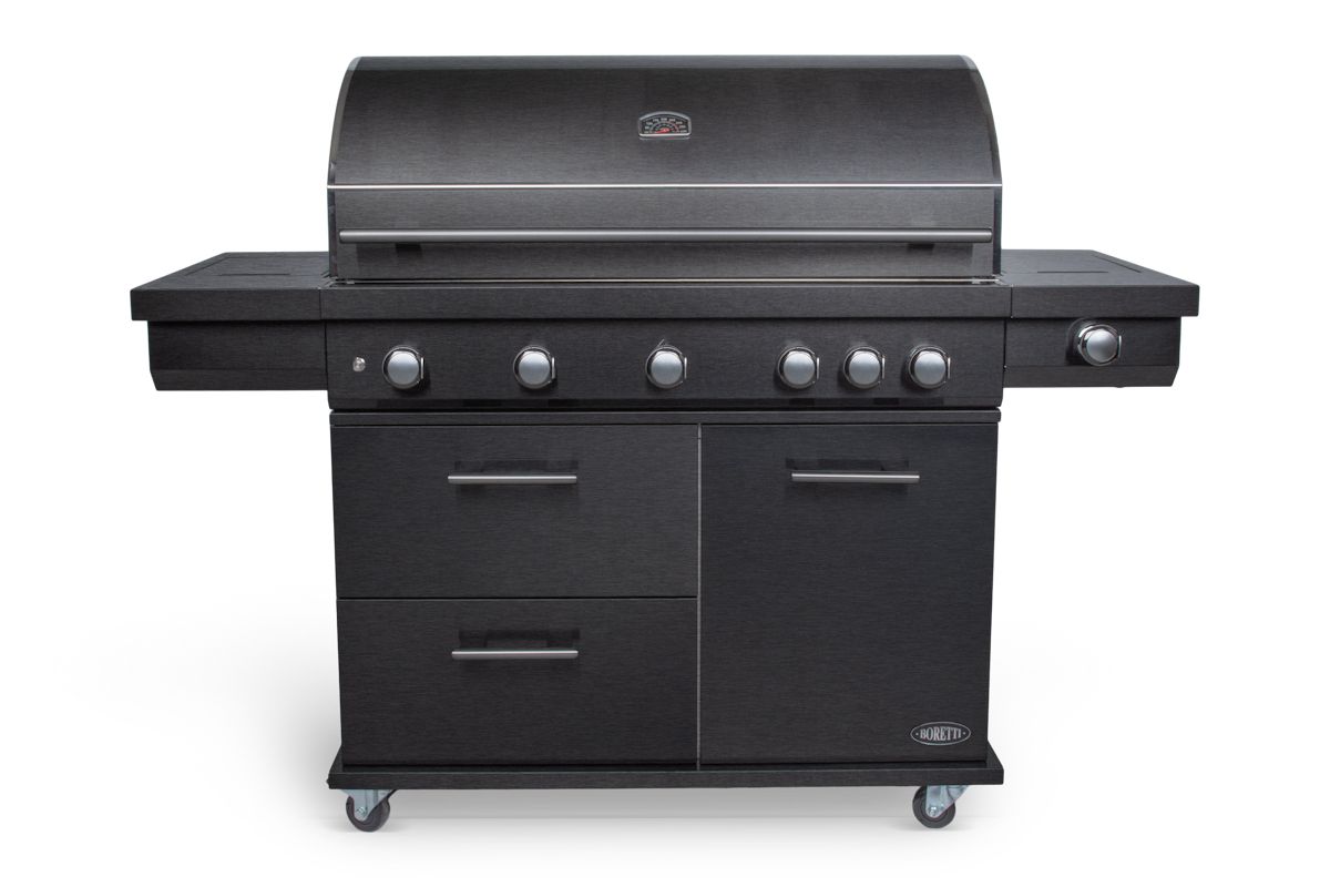 Boretti Imperatore Nero 5B Gas Barbecue - Black - 30300W