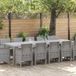 Maison Exclusive - Ensemble de jardin, 13 pièces, gris clair, polyrotin