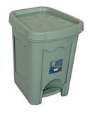 House&Style Vuilnisbak, madeliefjes, 16 l, aquamarijn