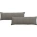 Coussin de canapé 2 pièces gris clair 120 x 40 cm