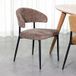 LABEL51 Eetkamerstoel Bliss - Hunter - Chenille - Zwart Metalen Frame