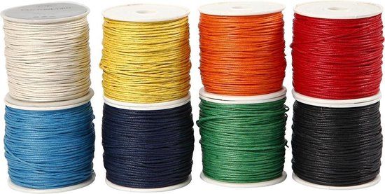Creotime Katoenkoord, 1 mm, 40 M, 8 Rol