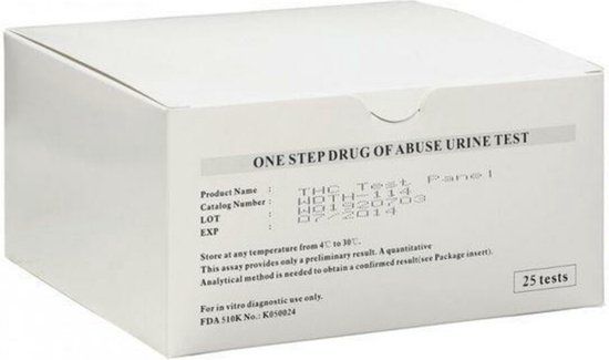 Testjezelf.nu Drugstest Multi DIP Urine - 25 stuks