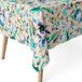 ECOMMERC3 Vlekafstotend tafelkleed voor ronde tafel, maat 140, rond, vuilafstotend, extra zacht en waterdicht, blauw