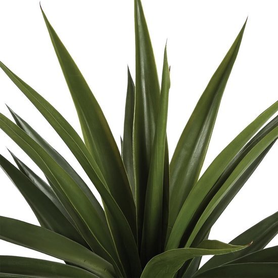 Atmosphera Kunstplant Agave - Plant met pot - 105x105x124cm - Groen