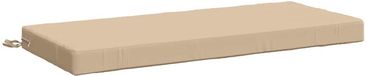 vidaXL Bankkussen SOEST 100% Polyester Crème 120 x 50 x 8 cm