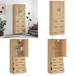 Buffet Haut Chêne Sonoma 69,5x34x180 cm Bois d'ingénierie