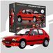 IXO Collections Modelbouwpakket Auto - IXO-002 Peugeot 205 GTI rood bouwmodel schaal 1:8